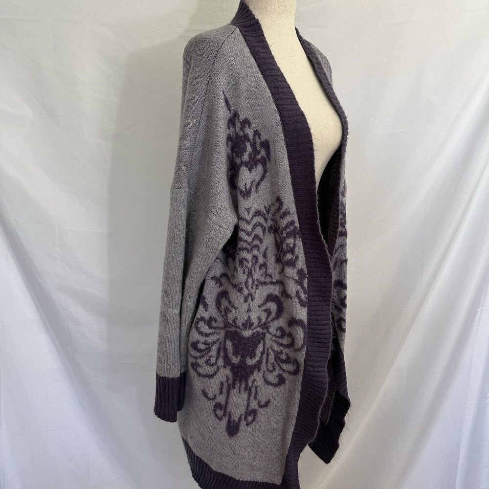 Disney Parks Haunted Mansion Wallpaper Open Front Cardigan Sweater XL